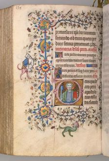 Hours of Charles the Noble, King of Navarre (1361-1425): fol. 263r, St. Peter, c. 1405. Creator: Master of the Brussels Initials and Associates (French)