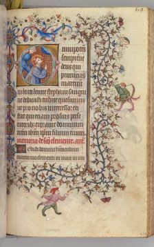 Hours of Charles the Noble, King of Navarre (1361-1425), , fol. 274r, St. Stephen, c. 1405. Creator: Master of the Brussels Initials and Associates (French)