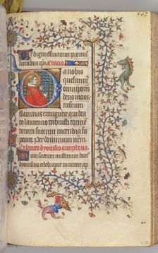 Hours of Charles the Noble, King of Navarre (1361-1425), fol. 276r, St. Lawrence, c. 1405. Creator: Master of the Brussels Initials and Associates (French)