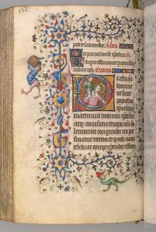 Hours of Charles the Noble, King of Navarre (1361-1425), fol. 277v, St. Christopher, c. 1405. Creator: Master of the Brussels Initials and Associates (French)