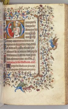 Hours of Charles the Noble, King of Navarre (1361-1425), fol. 279r, St. Basins, c. 1405. Creator: Master of the Brussels Initials and Associates (French)