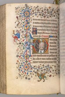 Hours of Charles the Noble, King of Navarre (1361-1425), fol. 279v, St. Sebastian, c. 1405. Creator: Master of the Brussels Initials and Associates (French)