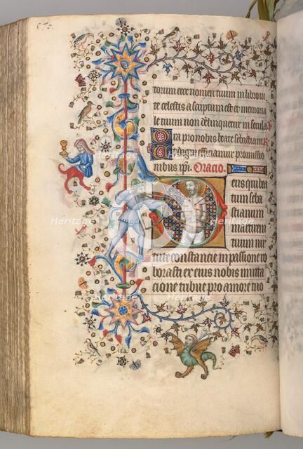 Hours of Charles the Noble, King of Navarre (1361-1425), fol. 279v, St. Sebastian, c. 1405. Creator: Master of the Brussels Initials and Associates (French).