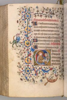 Hours of Charles the Noble, King of Navarre (1361-1425), , fol. 271v, St. Mark, c. 1405. Creator: Master of the Brussels Initials and Associates (French)