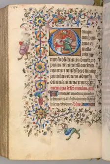 Hours of Charles the Noble, King of Navarre (1361-1425), fol. 285v, St. Martin, c. 1405. Creator: Master of the Brussels Initials and Associates (French)