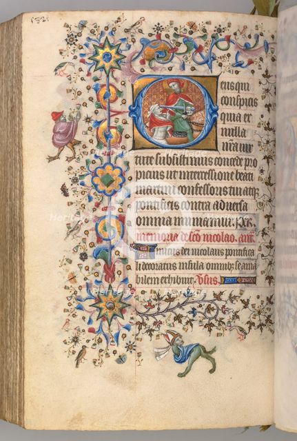 Hours of Charles the Noble, King of Navarre (1361-1425), fol. 285v, St. Martin, c. 1405. Creator: Master of the Brussels Initials and Associates (French).