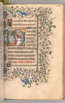 Hours of Charles the Noble, King of Navarre (1361-1425), fol. 2865r, St. Nicholas, c. 1405. Creator: Master of the Brussels Initials and Associates (French)