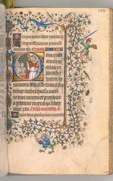 Hours of Charles the Noble, King of Navarre (1361-1425), fol. 2865r, St. Nicholas, c. 1405. Creator: Master of the Brussels Initials and Associates (French)