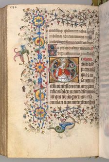 Hours of Charles the Noble, King of Navarre (1361-1425), fol. 286v, St. Marcel, c. 1405. Creator: Master of the Brussels Initials and Associates (French)