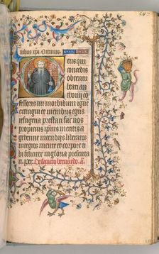 Hours of Charles the Noble, King of Navarre (1361-1425), fol. 288r, St. Anthony, c. 1405. Creator: Master of the Brussels Initials and Associates (French)