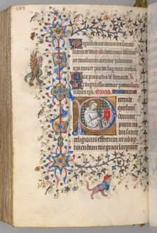 Hours of Charles the Noble, King of Navarre (1361-1425), fol. 288v, St. Hervard (?), c. 1405. Creator: Master of the Brussels Initials and Associates (French)
