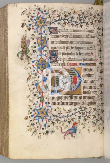 Hours of Charles the Noble, King of Navarre (1361-1425), fol. 288v, St. Hervard (?), c. 1405. Creator: Master of the Brussels Initials and Associates (French).