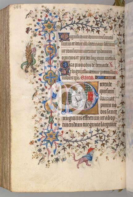 Hours of Charles the Noble, King of Navarre (1361-1425), fol. 288v, St. Hervard (?), c. 1405. Creator: Master of the Brussels Initials and Associates (French).