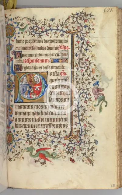 Hours of Charles the Noble, King of Navarre (1361-1425), fol. 281r, SS. Cosmas and Damien, c. 1405. Creator: Master of the Brussels Initials and Associates (French).