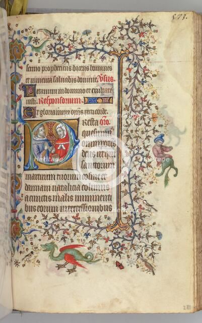 Hours of Charles the Noble, King of Navarre (1361-1425), fol. 281r, SS. Cosmas and Damien, c. 1405. Creator: Master of the Brussels Initials and Associates (French).