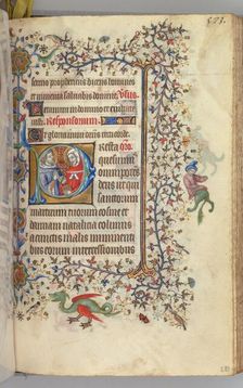 Hours of Charles the Noble, King of Navarre (1361-1425), fol. 281r, SS. Cosmas and Damien, c. 1405. Creator: Master of the Brussels Initials and Associates (French)