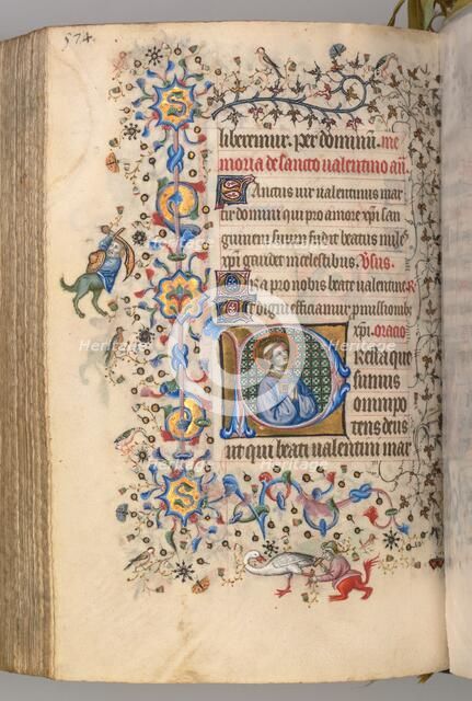Hours of Charles the Noble, King of Navarre (1361-1425), fol. 281v, St. Valentine, c. 1405. Creator: Master of the Brussels Initials and Associates (French).