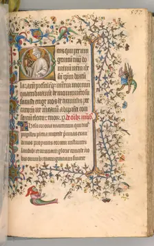 Hours of Charles the Noble, King of Navarre (1361-1425), fol. 283r, St. Lazarus, c. 1405. Creator: Master of the Brussels Initials and Associates (French)