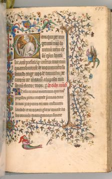 Hours of Charles the Noble, King of Navarre (1361-1425), fol. 283r, St. Lazarus, c. 1405. Creator: Master of the Brussels Initials and Associates (French)
