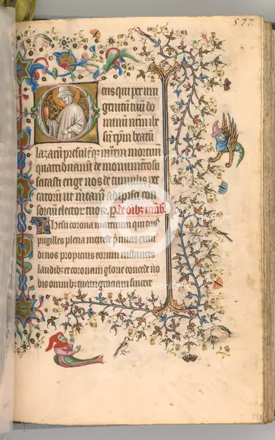 Hours of Charles the Noble, King of Navarre (1361-1425), fol. 283r, St. Lazarus, c. 1405. Creator: Master of the Brussels Initials and Associates (French).