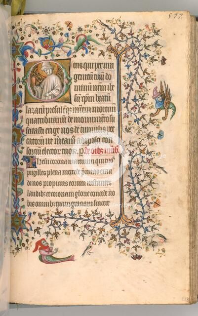 Hours of Charles the Noble, King of Navarre (1361-1425), fol. 283r, St. Lazarus, c. 1405. Creator: Master of the Brussels Initials and Associates (French).