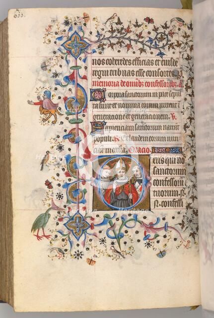 Hours of Charles the Noble, King of Navarre (1361-1425), fol. 294v, The Confessors, c. 1405. Creator: Master of the Brussels Initials and Associates (French).