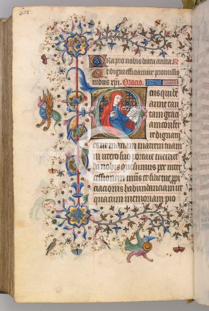 Hours of Charles the Noble, King of Navarre (1361-1425), fol. 295v, St. Anne, c. 1405. Creator: Master of the Brussels Initials and Associates (French).