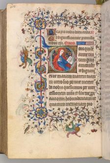 Hours of Charles the Noble, King of Navarre (1361-1425), fol. 295v, St. Anne, c. 1405. Creator: Master of the Brussels Initials and Associates (French)