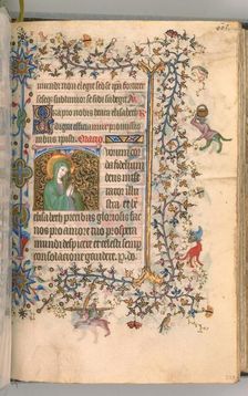 Hours of Charles the Noble, King of Navarre (1361-1425), fol. 297r, St. Elizabeth, c. 1405. Creator: Master of the Brussels Initials and Associates (French)