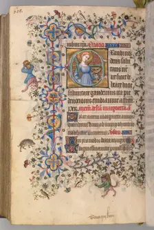 Hours of Charles the Noble, King of Navarre (1361-1425), fol. 298v, St. Lucy, c. 1405. Creator: Master of the Brussels Initials and Associates (French)