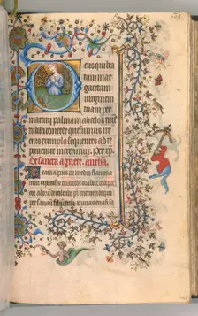 Hours of Charles the Noble, King of Navarre (1361-1425), fol. 299a, St. Margaret, c. 1405. Creator: Master of the Brussels Initials and Associates (French)