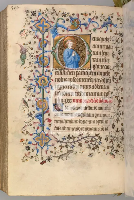 Hours of Charles the Noble, King of Navarre (1361-1425), fol. 291v, Text, c. 1405. Creator: Master of the Brussels Initials and Associates (French).