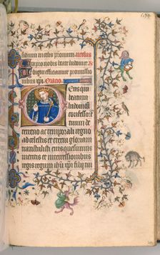 Hours of Charles the Noble, King of Navarre (1361-1425), fol. 291v, St. Louis, c. 1405. Creator: Master of the Brussels Initials and Associates (French)