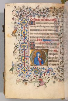 Hours of Charles the Noble, King of Navarre (1361-1425), fol. 304v, St. Martha, c. 1405. Creator: Master of the Brussels Initials and Associates (French)