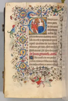 Hours of Charles the Noble, King of Navarre (1361-1425), fol. 300v, St. Agatha, c. 1405. Creator: Master of the Brussels Initials and Associates (French)