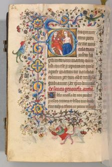 Hours of Charles the Noble, King of Navarre (1361-1425), fol. 300v, St. Agatha, c. 1405. Creator: Master of the Brussels Initials and Associates (French)