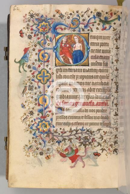 Hours of Charles the Noble, King of Navarre (1361-1425), fol. 300v, St. Agatha, c. 1405. Creator: Master of the Brussels Initials and Associates (French).