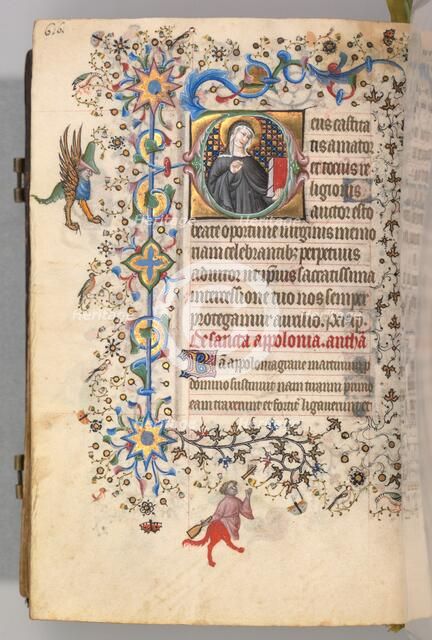 Hours of Charles the Noble, King of Navarre (1361-1425), fol. 302v, St. Opportune, c. 1405. Creator: Master of the Brussels Initials and Associates (French).