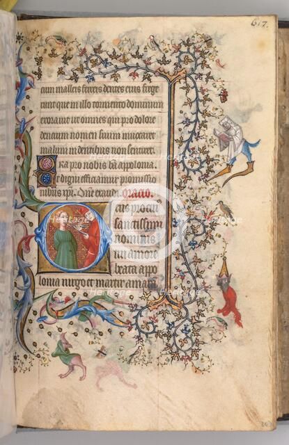 Hours of Charles the Noble, King of Navarre (1361-1425), fol. 303r, St. Apollonia, c. 1405. Creator: Master of the Brussels Initials and Associates (French).