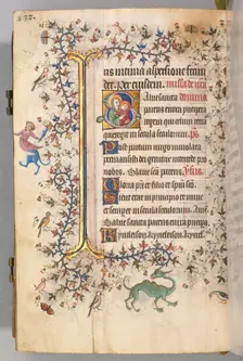 Hours of Charles the Noble, King of Navarre (1361-1425), fol. 313v, Virgin and Child, c. 1405. Creator: Master of the Brussels Initials and Associates (French)