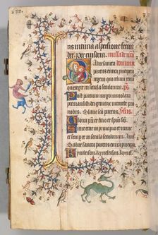 Hours of Charles the Noble, King of Navarre (1361-1425), fol. 313v, Virgin and Child, c. 1405. Creator: Master of the Brussels Initials and Associates (French)