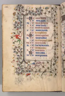 Hours of Charles the Noble, King of Navarre (1361-1425): fol. 7v, July, c. 1405. Creator: Master of the Brussels Initials and Associates (French)