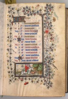 Hours of Charles the Noble, King of Navarre (1361-1425): fol. 5r, May, c. 1405. Creator: Master of the Brussels Initials and Associates (French)