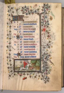 Hours of Charles the Noble, King of Navarre (1361-1425): fol. 5r, May, c. 1405. Creator: Master of the Brussels Initials and Associates (French)