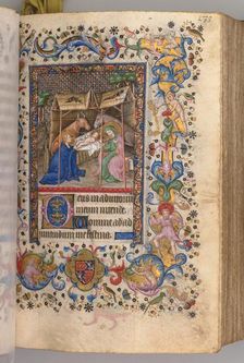 Hours of Charles the Noble, King of Navarre (1361-1425): fol. 67r, Nativity (Prime), c. 1405. Creator: Master of the Brussels Initials and Associates (French)