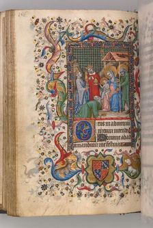 Hours of Charles the Noble, King of Navarre (1361-1425): fol. 78v, Adoration of the Magi (Sext), c. Creator: Master of the Brussels Initials and Associates (French)