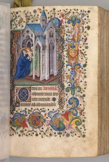 Hours of Charles the Noble, King of Navarre (1361-1425): fol. 82vr, Presentation..., c. 1405. Creator: Master of the Brussels Initials and Associates (French)