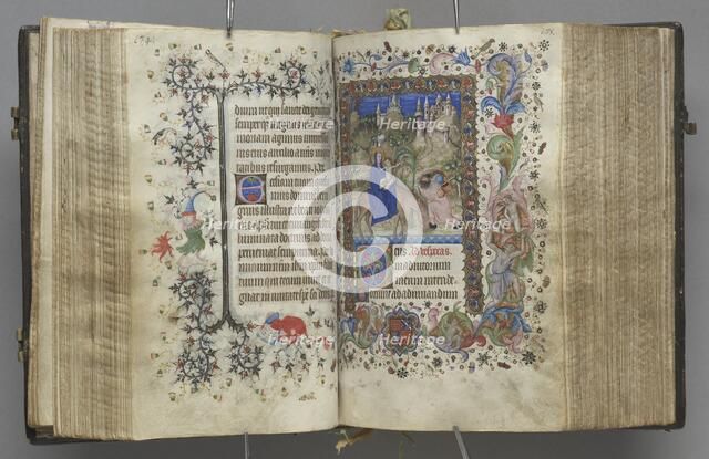 Hours of Charles the Noble, King of Navarre (1361-1425): fol. 87v, Text, c. 1405. Creator: Master of the Brussels Initials and Associates (French).