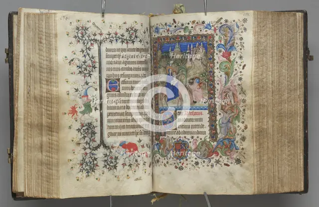 Hours of Charles the Noble, King of Navarre (1361-1425): fol. 87v, Text, c. 1405. Creator: Master of the Brussels Initials and Associates (French).