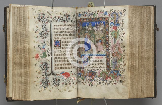 Hours of Charles the Noble, King of Navarre (1361-1425): fol. 87v, Text, c. 1405. Creator: Master of the Brussels Initials and Associates (French).